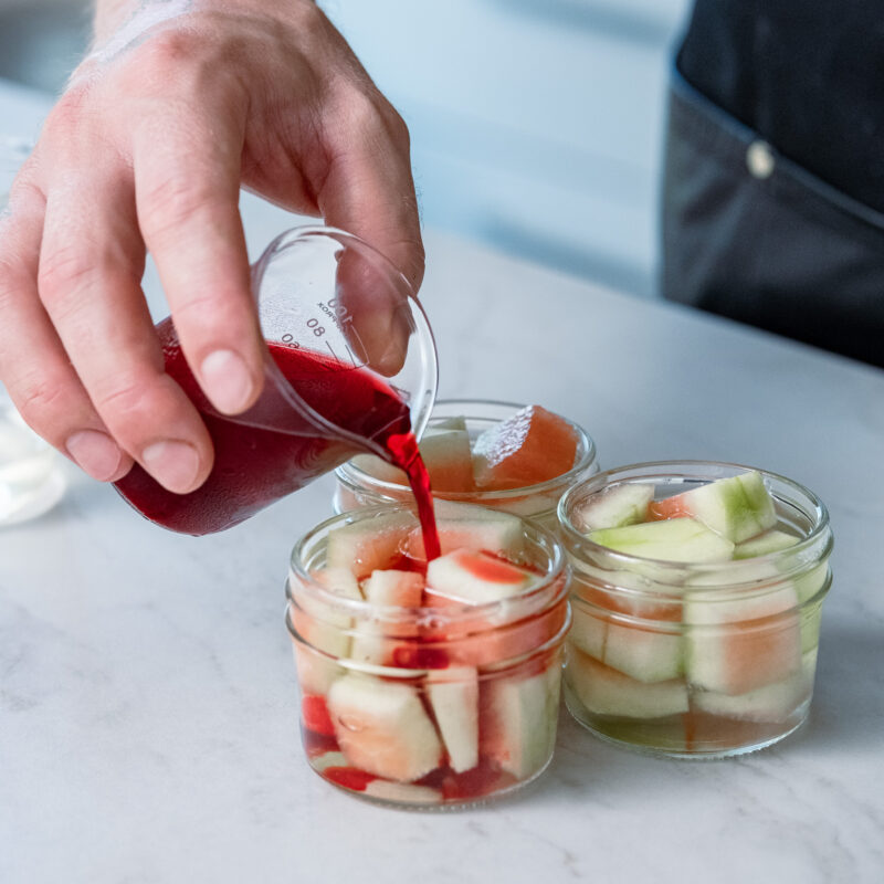Using natural colorings for cocktail ingredients